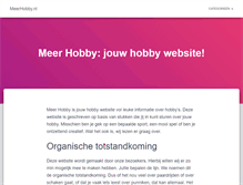 Tablet Screenshot of meerhobby.nl